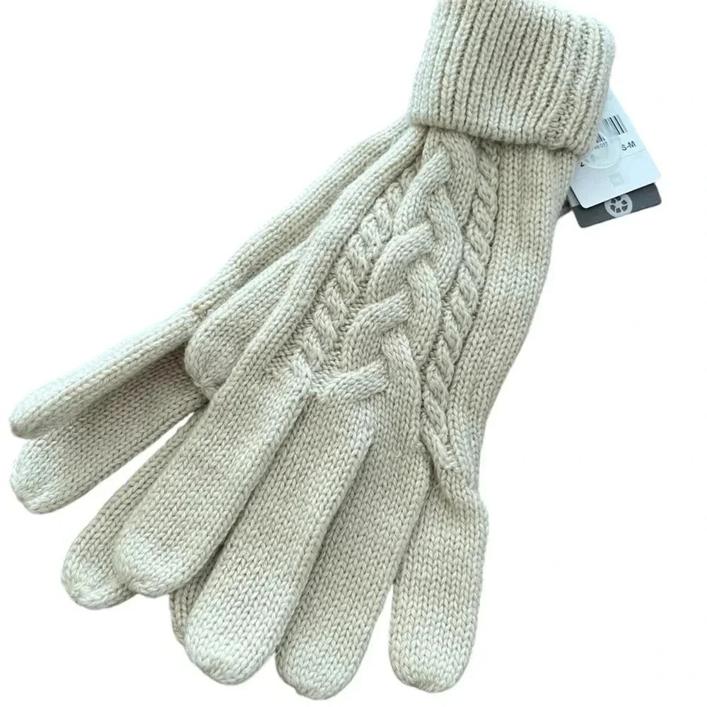 FREE with any purchase - NWT Tag sandshell of knitted gloves size small medium